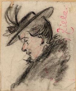 Nun Tret' Ick Schon Den Janzen Dag Pflaster by Heinrich Zille