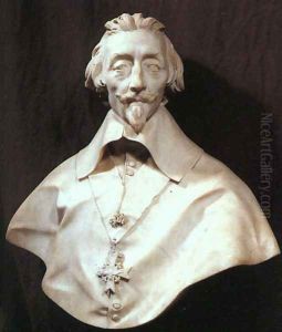 Bust of Cardinal Armand de Richelieu by Gian Lorenzo Bernini