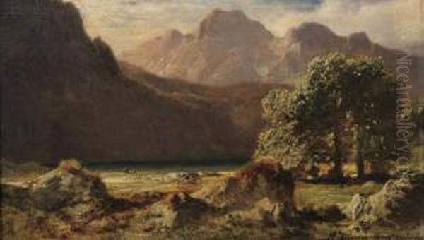 Mountain View By A Lake - view 1