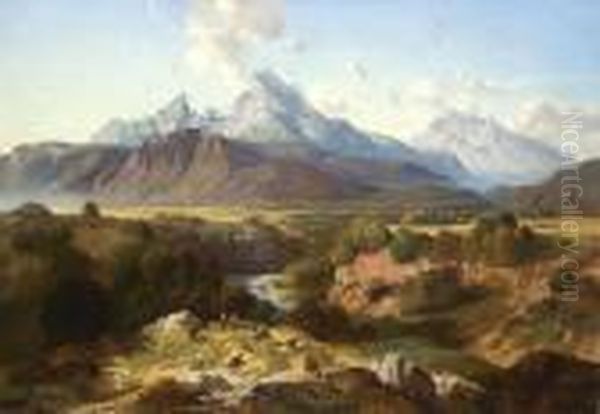 Blick Auf Watzmann Und Hochkalter - view 1