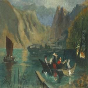 Am Traunsee by Alfred Zimmermann