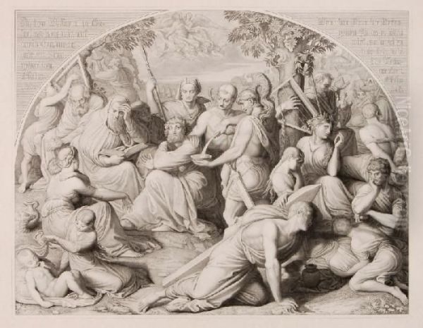141 Friedrich Wilhelm Zimmermann, Religiose Szene. 2nd Half 19th Cent - view 1