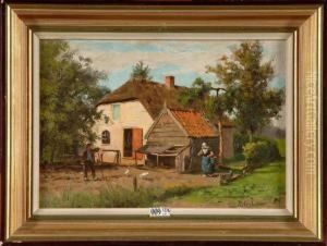 Cour De Ferme Animee En Hollande Cour De Ferme Animee En Hollande