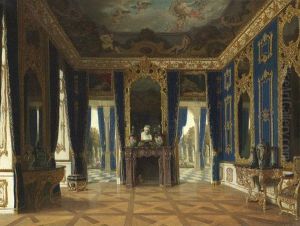 Prunkvolles Schloss-interieur by Reinhard Sebastian Zimmermann