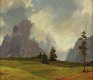 Gebirgslandschaft by Theodor Franz Zimmermann