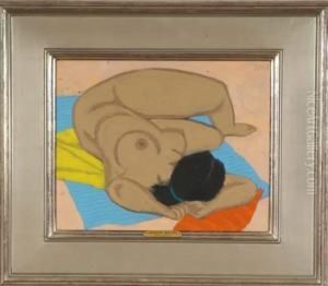 "beach Nap", Nude by Josef Zink