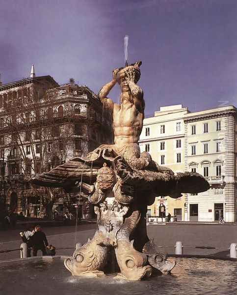 Fontana del Tritone - view 1