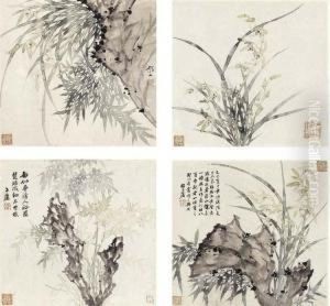 Orchid And Bamboo by Zhao Ziyong