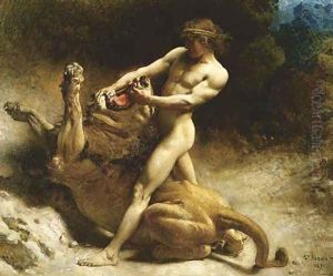 Samson's youth 1891 by Leon Bonnat