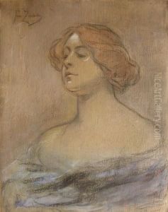 Portret Kobiety by Franciszek Zmurko