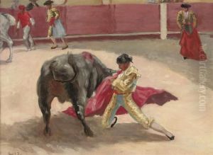 The Bullfight by Henri Achille Zo