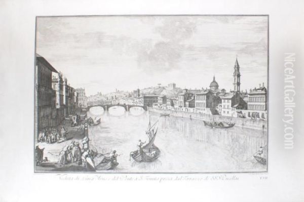 Vue De Florence Depuis L'arno - view 1
