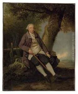 Portrait Of Thomas Bradshaw, Esq., Junior Secretary To Thetreasurer (1766), Seated Full-length, In A Wooded Landscape