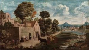 Festa Di Paese Con Cantastorie by Giuseppe Zola