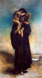 Peasant Woman and her child by Leon Bonnat