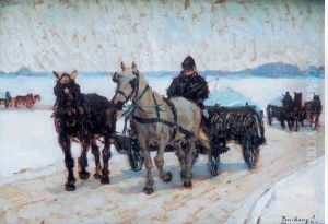 Attelage Sur La Neige
