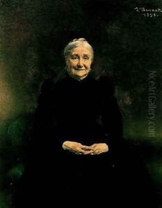 Madame Bonnat, the Artist's Mother by Leon Bonnat