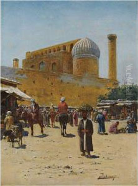 Bazaar In Samarkand - view 1