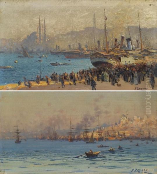 Two Views Of The Bosphorus: A Pair - view 1