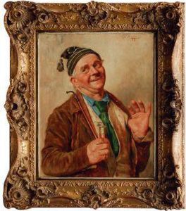 Lachender Padrone Mit Kokardenmutze by Antonio Zoppi