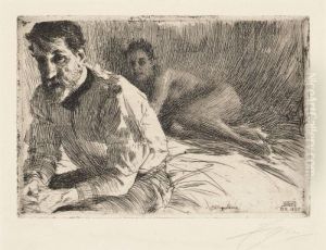 Augustus Saint Gaudens Ii by Anders Zorn
