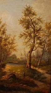 Oil On Canvas by Gustav Zorn
