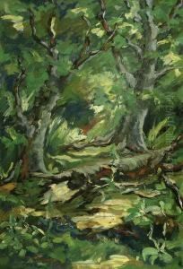 Waldlandschaft by Ludwig Zorn