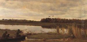 The duck shoot 1880 by Basil Bradley