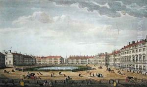 A View of St. James's Square, London, 1753 by Thomas Bowles