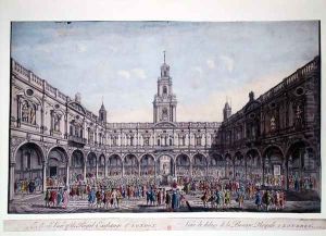 The Inside View of the Royal Exchange at London (2) c.1750 by Thomas Bowles