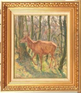 Hirsch Im Unterholz. by Lorand Zubriczky