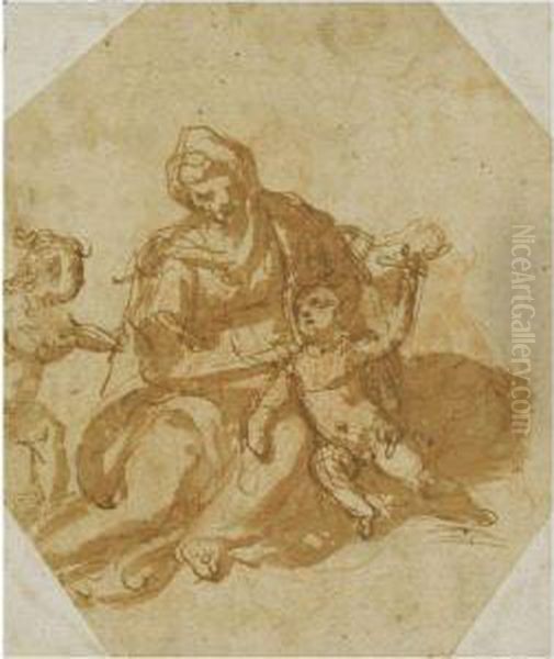 Madonna And Child With The Infant Saint John The Baptist - view 1