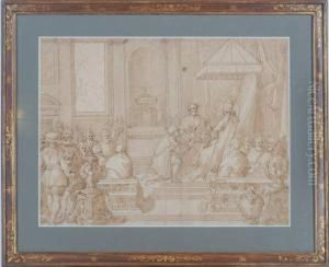 Pope Paul Iii Restoring The Duchy Of Parma To Ottavio Farnese Pope Paul Iii Restoring The Duchy Of Parma To Ottavio Farnese