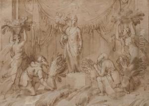 Peasants Dedicating The Harvest To Ceres