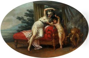 Venus And Cupid by Antonio Zucchi