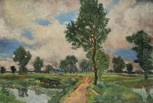 An Elbe-basin Landscape by Booivoj Zufan