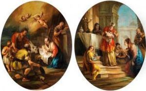 Anbetung Des Kindes Im Stall Von Bethlehem