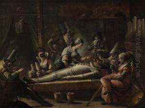 The Death Of Pulcinello by Francesco Zugno