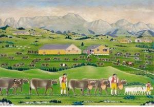 Grosse Alpfahrt Mit Santis by Johannes Zulle