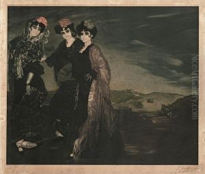 Las Tres Primas by Ignacio Zuloaga Y Zabaleta