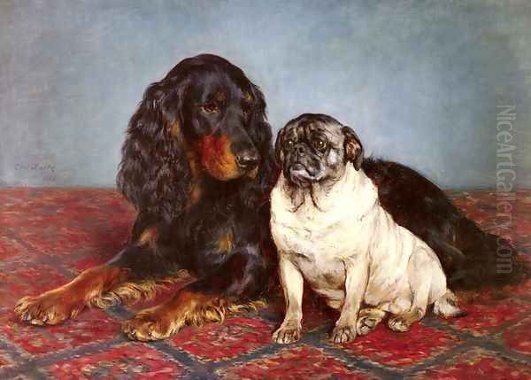 A Spaniel And A Pug - view 1
