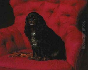 A cavalier King Charles spaniel by Otto Bache