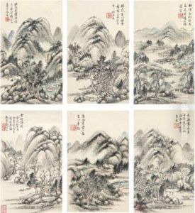 Landscape After Ancient Masters by Qin Zuyong