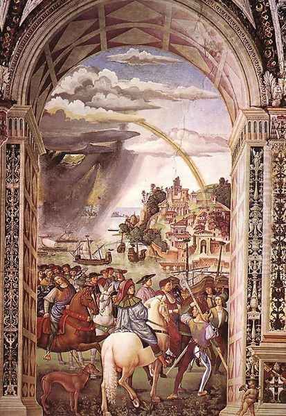 Aeneas Piccolomini Leaves for the Council of Basle 1502-08 - view 1