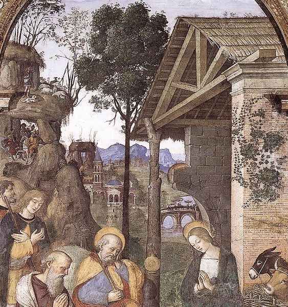 Adoration of the Christ Child (detail) c. 1490 - view 1