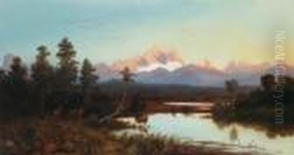 Sunset Over The Dachauer Moos - view 1