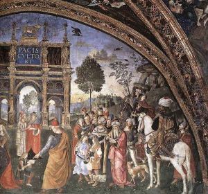 St Catherine's Disputation (detail-2) 1492-94