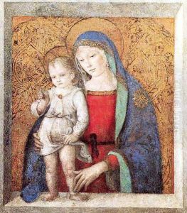 The Madonna of the Windowsill by Bernardino di Betto (Pinturicchio)