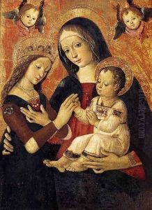 The Mystical Marriage of St Catherine by Bernardino di Betto (Pinturicchio)