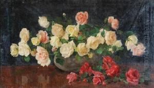 Roze W Wazonie by F. Zygmuntowicz